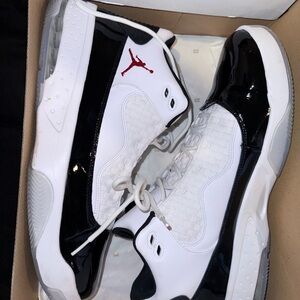 Jordan Max Aura 2 White Red Black Sneakers Size 14